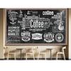 Coffee Theme Wallpaper Blackboard Hand-Painted Coffee Retro Mural Coffee Shop 3d Wall Paper Fast Food Restaurant Wallpaper