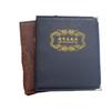 PU Leather 3-hole High-end Coin Collection Book Empty Shell Without Inner Pages Banknote Coin Storage Book