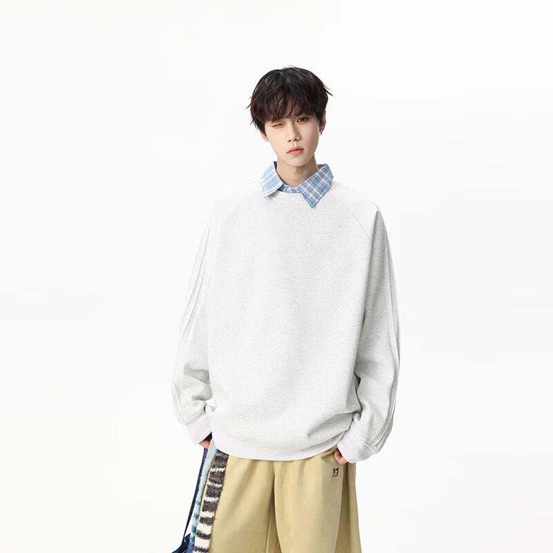 

ТОМ АДАМ Свитшот с полосатым принтом в университетском стиле XL