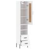 High Sideboard - Maison Exclusive - White - 34.5x34x180 Cm - Engineered Wood