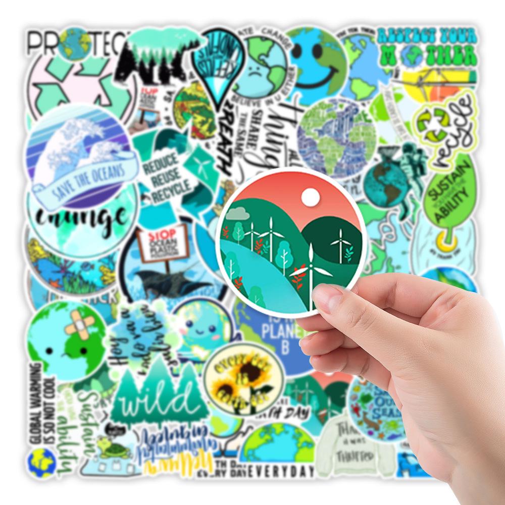 50 Eco-Friendly Graffiti Stickers for Cars, Motorcycles, Phones, and Skateboards