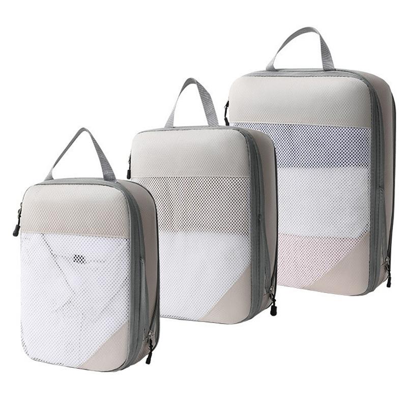 5 Piece Storage Bags Compression Packing Cube Travel Storage Bag Luggage Clothing Storage Set