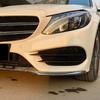 Fog Light Grille Front Bumper Fog Lamp Grille Replacement for  C Class W205 C205 S205 AMG Line 2015‑2018