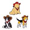 3-10pcs/set Cute Animal Enamel Pins Pet Dogs Raccoon Red Eared Rabbit Panda Brooches Lapel Badge Funny Jewelry Gifts for Friends