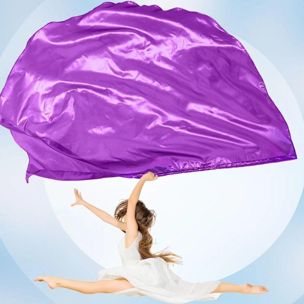 Semicircle Praise Dance Flags Colorful Belly Dance Fan Dance Performances Fan  Sports Games