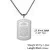 Dreamtimes Classic Islamic Koranic Ayatul Kursi Muslim Allah Necklace for Men Women Stainless Steel Arabic Jewelry Gifts