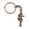 Skeleton Mermaid Charm Keychain Gothic Halloween Key Ring 28mm Ring