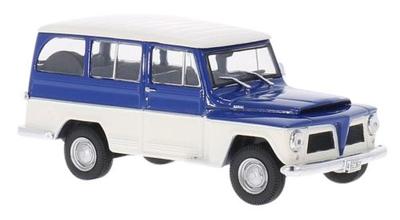 WHITEBOX Willys Rural 1968 Produkt Gotowy 1/43 Niebieski/Biały
