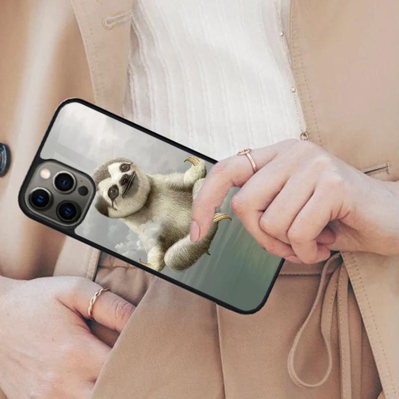

Cute Sloth Animals Magnetic Phone Case For APPLE iPhone 17 Air 16 14 13 12 Pro Max 15 Plus Wireless Charge With MagSafe Cover iPhone 14