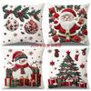 2D Printed Christmas Pillowcase New Holiday Decoration Living Room Sofa Bedroom Cushion Printed Pillowcase