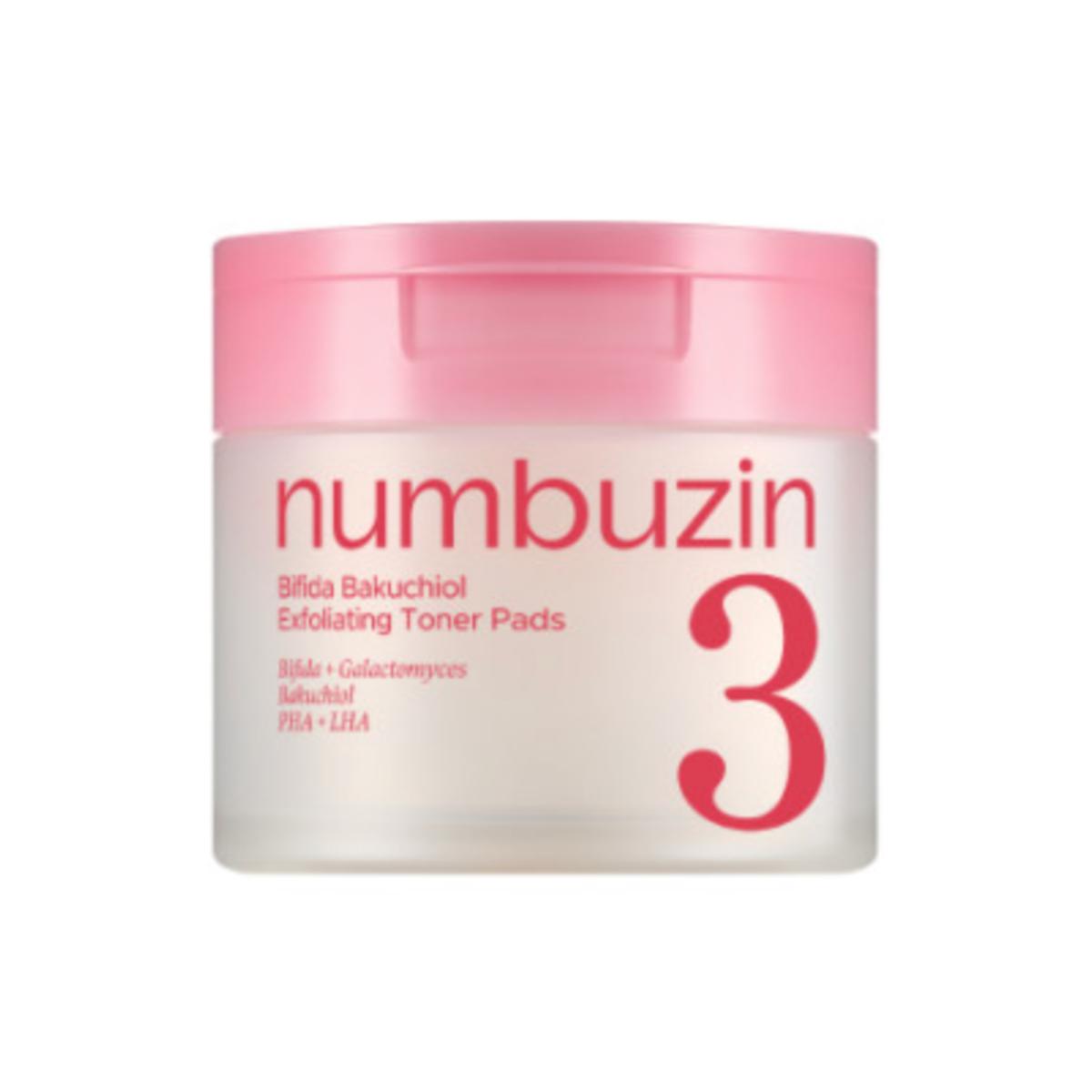 Numbuzin No. 3 Radiance Glowing Makeup Prep Cotton Pad Pore Softening 70 Sheets 150ml