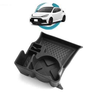 Ruiya Console Tray with Drink Holder for the New Toyota GR Yaris GR Yaris Center Console Drink TPE Easy Small Item Card Interior Quiet Car Interior GR
