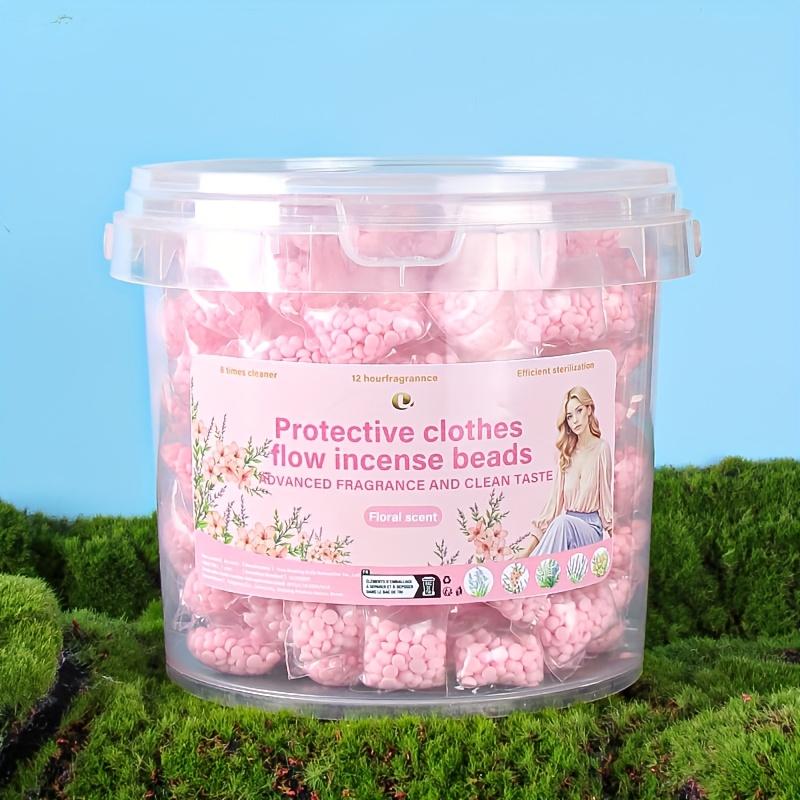 

1 Box 200 Pieces Colored Floral And Fruity Scent Beads Suitable for Laundry -Long-Lasting Fragrance,Multi-Purpose Fabric Cleaner Cherry Blossom Scent