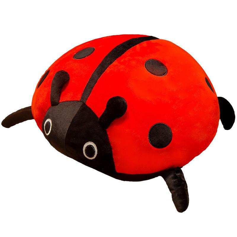 Creative Soft Sevenstar Ladybug Plush Toy With Pp Cotton Filling For Kids Gift