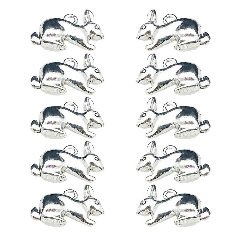

Set of 10 Unqiue Rabbit Pendants Jewelry Component Rabbit Jewelry Findings Suitable for Jewelry Bracelets and Necklaces 1
