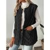 Women's Double-sided Fleece Sleeveless Cardigan Vest With Pockets Casual Loose Open Front Outfit  For European American Hot Sale