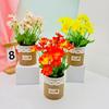 Wild Chrysanthemum Flower Pot Simulated Green Plant Potted Plant For Home Office