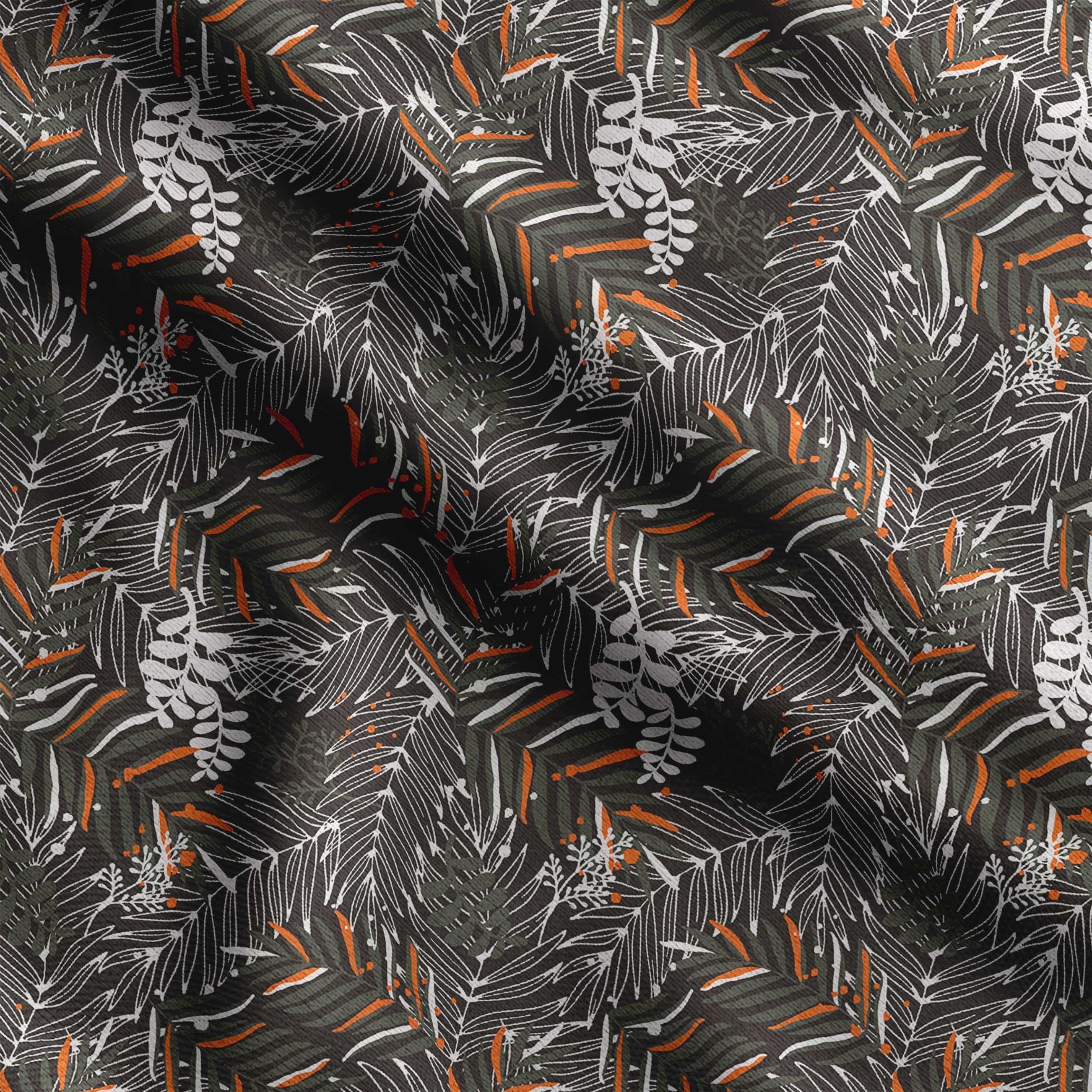 

Soimoi Leaves Print, бавовняний кембрик, стьобальна тканина, продана у дворі, шириною 42 дюйми, бавовняна тканина середньої щільності, швейні приналежності, дитячі 42 Inch Wide - Cotton Cambric білий