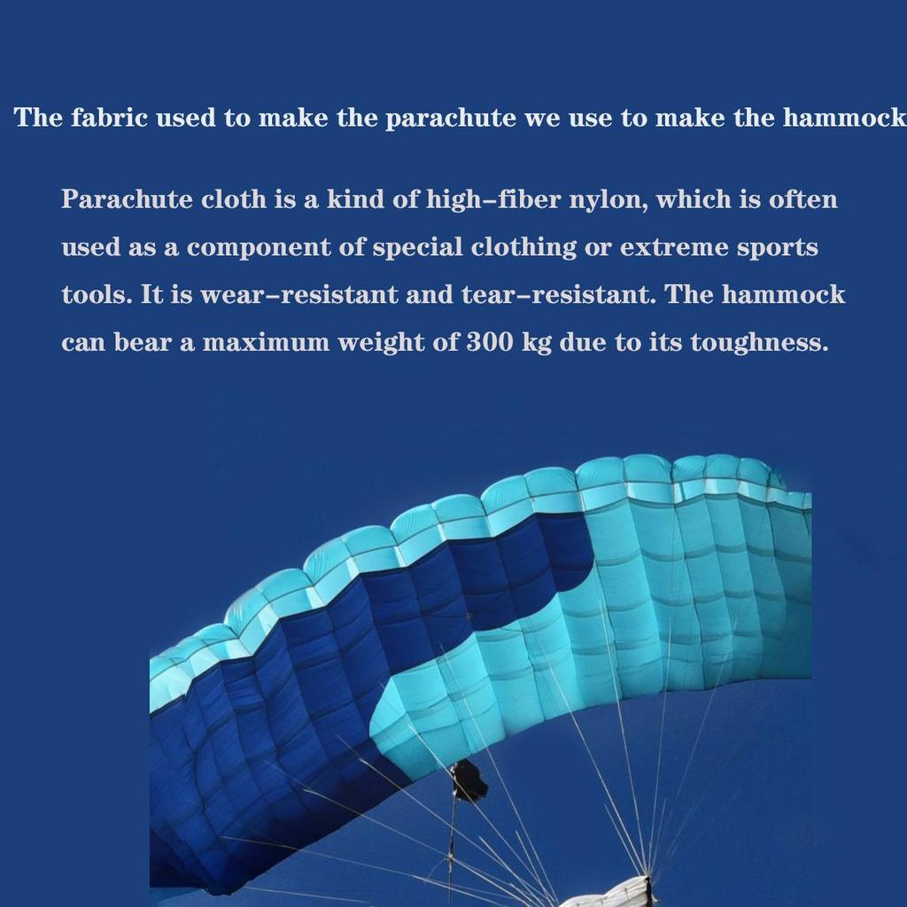 Xiaomi Zaofeng Hamak Salıncak Yatak 1-2 Kişilik Paraşüt Hamakları Maksimum Yük 300KG Dış Mekan Kamp Salıncakları Paraşüt Kumaşı