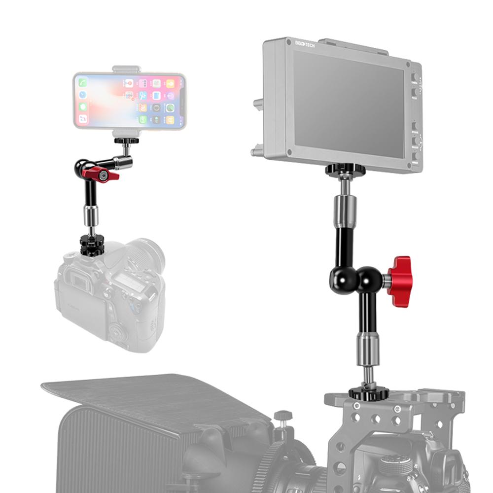 Adjustable Articulating Friction Arm Flexible Extension Bracket Aluminum Alloy with Dual 1 4 Inch Screw 360 Degrees