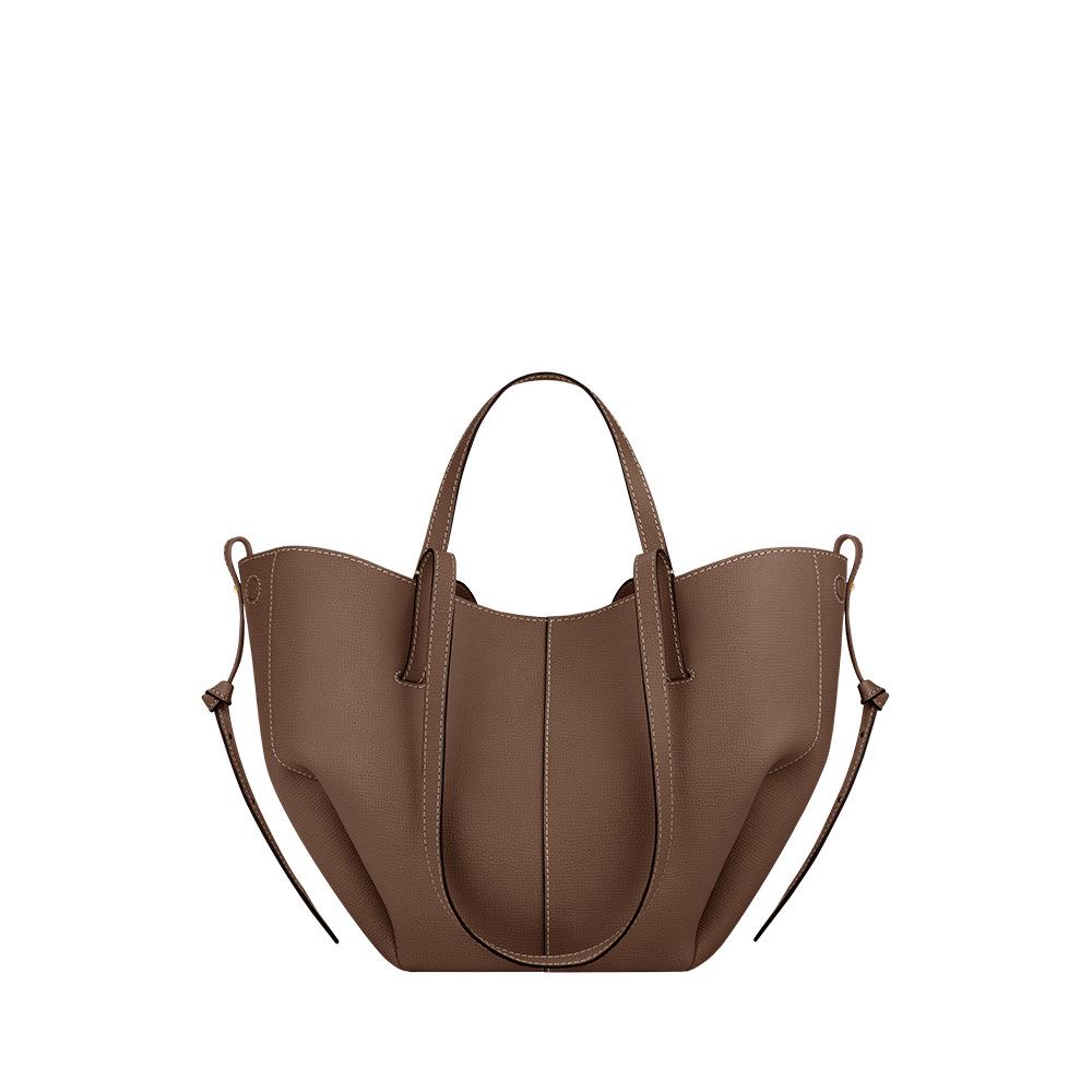 Kabelka crossbody z pravé kůže - Niche designová taška přes rameno, Velkokapacitní pro ženy