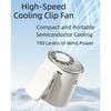 Ice Compress Cooling Mini Electric Fan 199 Speeds Adjustable Clip on Fan Gifts Cooling Fan  Desktop