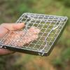 Outdoor Stove Stand Portable Foldable Kettle Stand Stainless Steel Striped Mesh Grill Rack Mini Stand Baking Tray Holder Grill