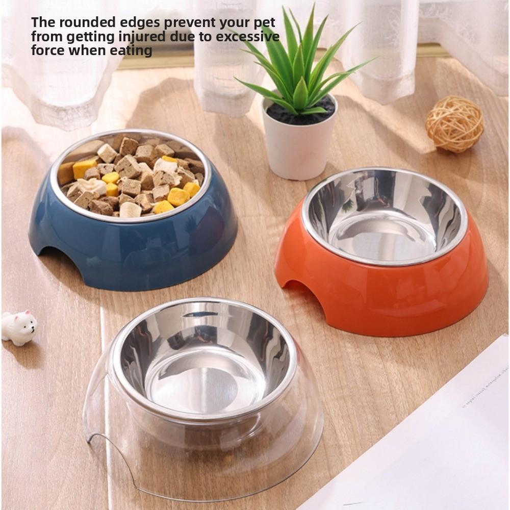 Tigela para Animais de Estimação 2 em 1 com Tigela de Aço Inoxidável para Cães Nova Tigela para Gatos Suprimentos para Animais de Estimação