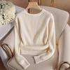 Women Knitted Long Sleeve T-Shirt Soft Basic Knit Top