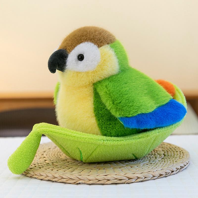 Creative Lifelike Bird Nest Tree House Plush Doll Bird And Nest or Leaf Combination Plush Toy Birthday  Gift For Boy Girls Decor