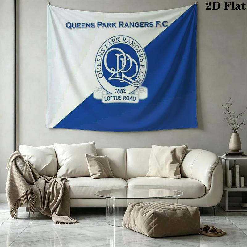 Queens Park Rangers Wandteppich Ästhetischer Wandbehang Bedruckte Stoffdecke Dekorative Wandteppiche für Schlafzimmer Wohnzimmer Heimdekoration