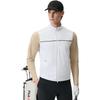 FILA Golf Series SS25 Comfortable Sports Sun Protection Stand Collar Vest Men Vests Jade-White A11M525501F-WT