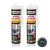 IsolBau Neutral Silicone Anthracite Neutralsilikon 2 X 300ml