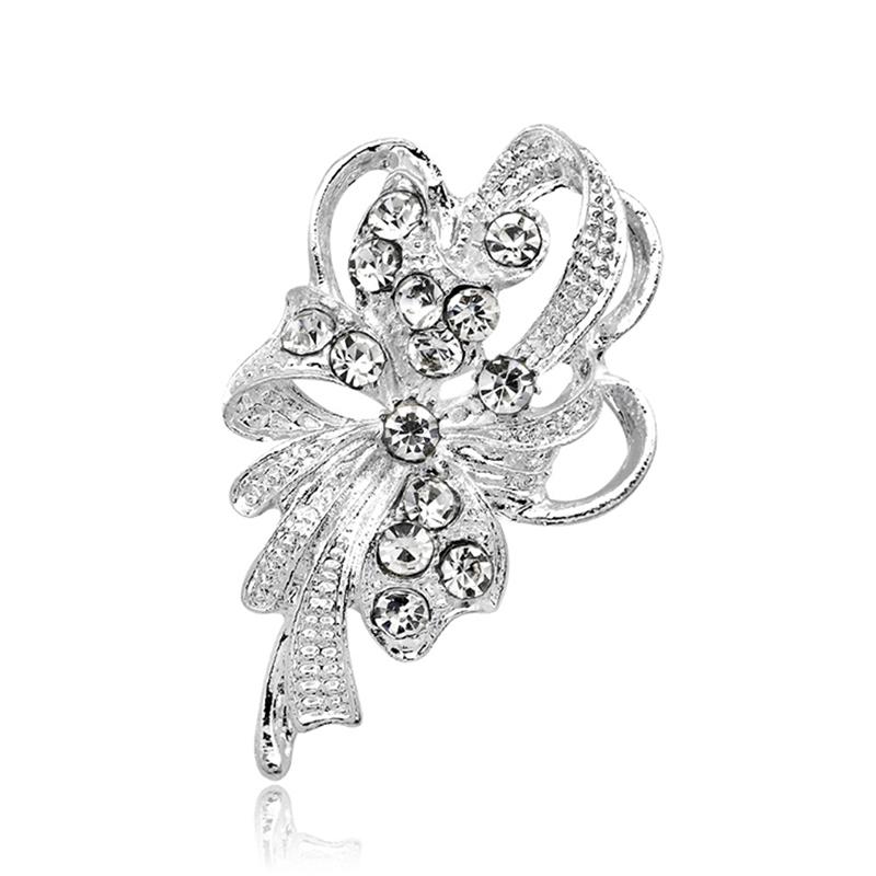 Шикарная хрустальная шикарная элегантная брошь со стразами «Танцующий лебедь», свадебные украшения 1pc