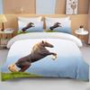 Running Horses Bedding Set Soft Comforter Set And Pillowcase Queen Size Decor Home Luxury Bed Set Animal Duvet Cover For Boy Bed