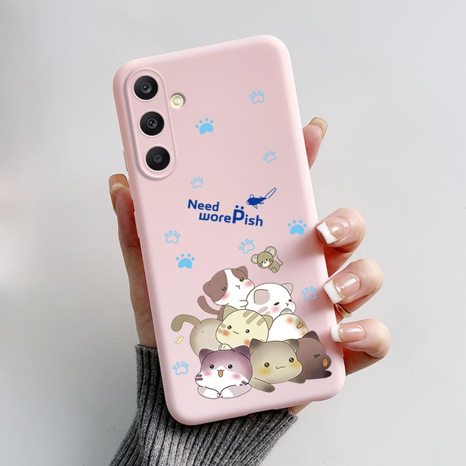 For Samsung A25 5G Case SM-A256B Stylish Painted Soft Silicone Shockproof Cover For Samsung Galaxy A15 A25 A35 A55 5G 2023 Capa