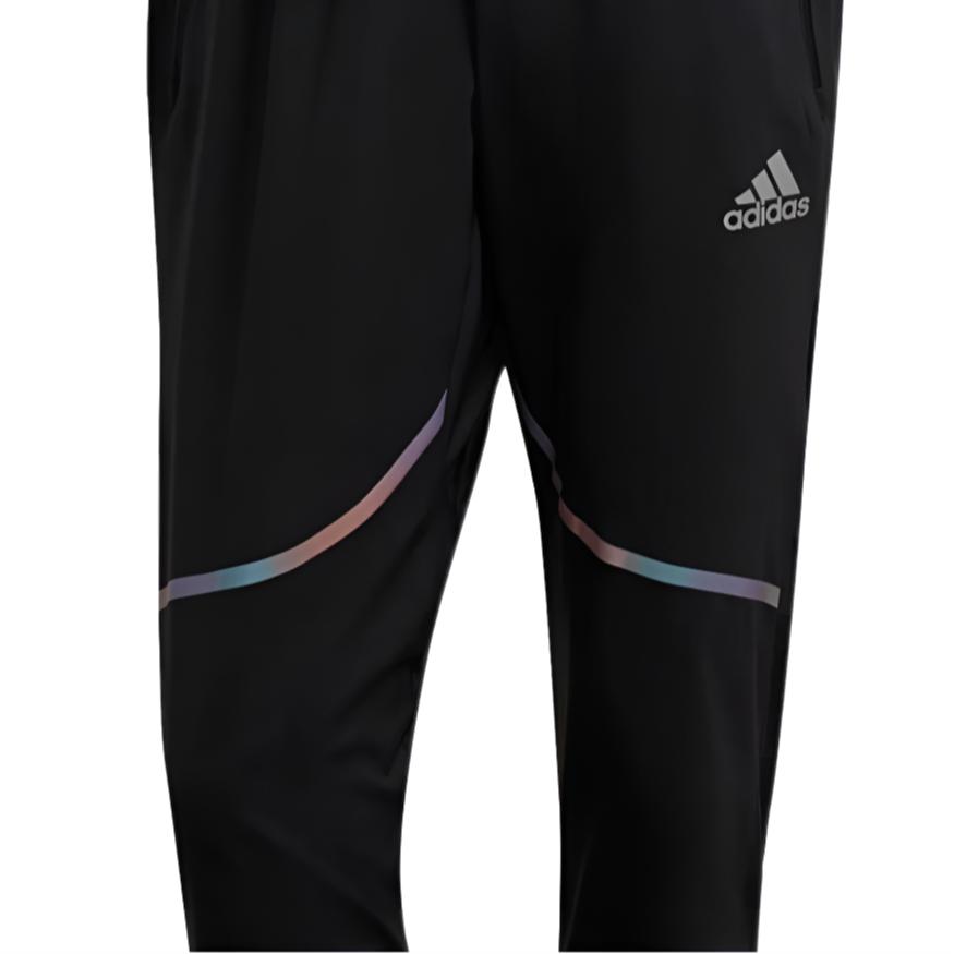 Adidas Knitted Sweatpants Men's Black Moderate Straight Fit Pants HF8766