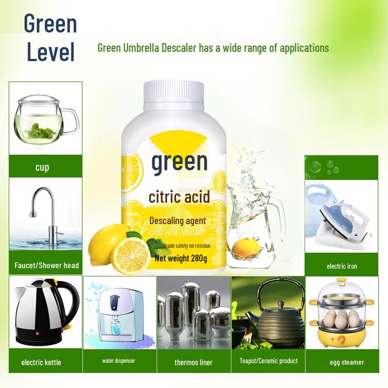 Grüner Schirm Zitronensäure Entkalker Pulver