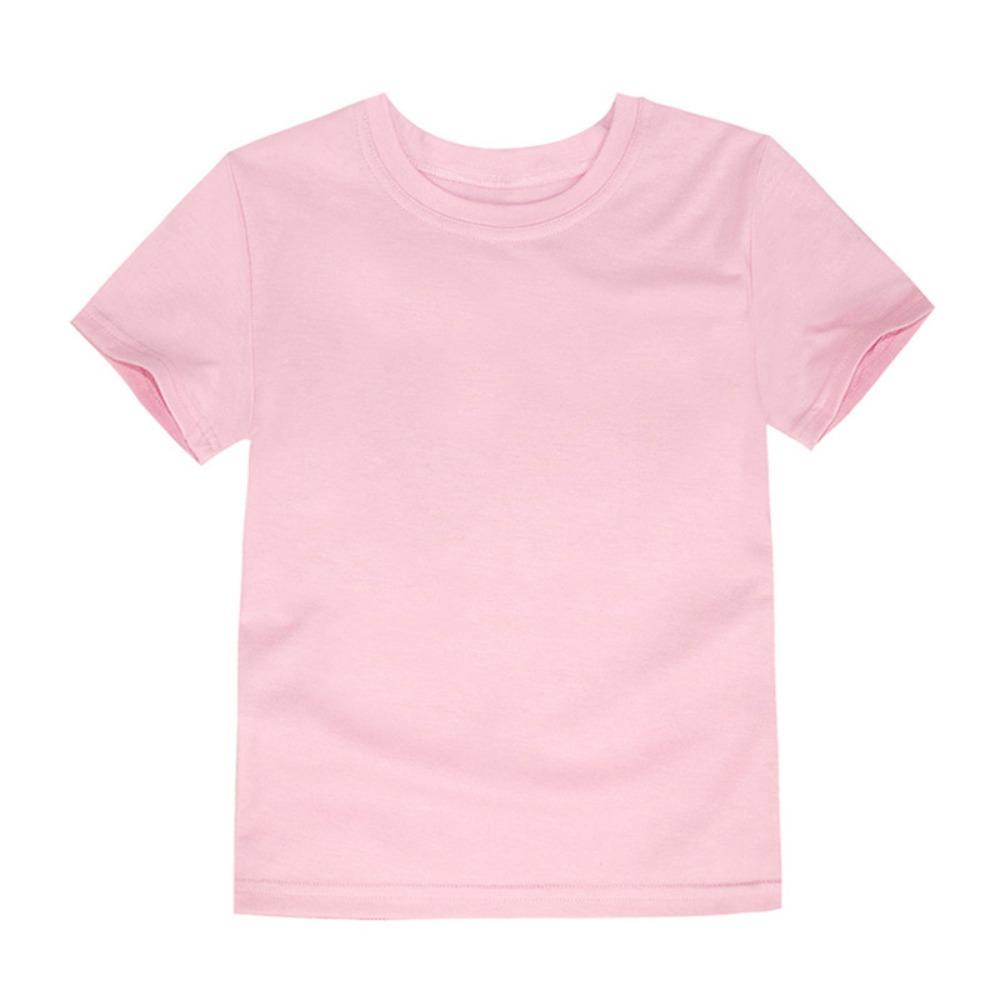 Sommer Kinder T-Shirts Einfarbig Baumwolle Kurzarm Oberteil Jungen und Mädchen Freizeit T-Shirts Lila Kleinkind Kleidung Unisex Einfache T-Shirts Weiß