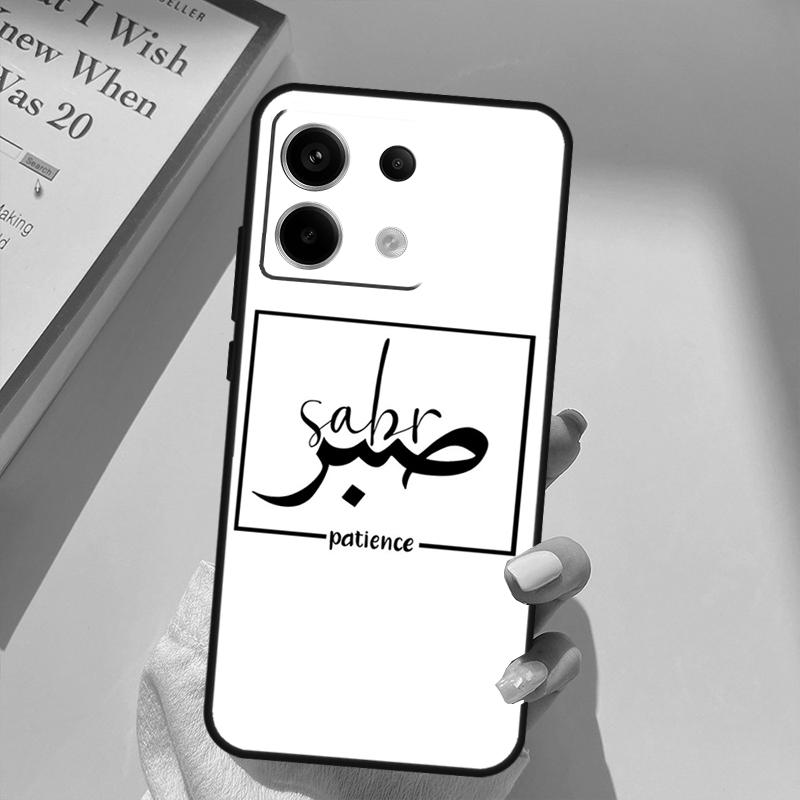 Sabr Patience Funda For Xiaomi Redmi Note 14 10 11 12 13 15 Pro Plus Case For Redmi 15 14C 10C 12C 13C 15C
