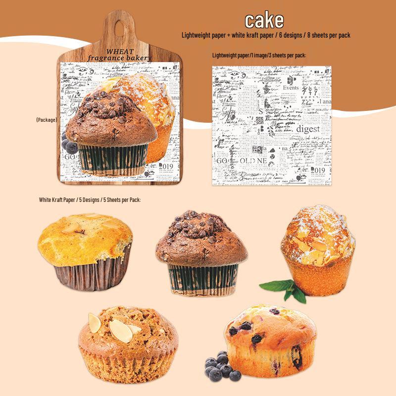 Beautiful Day Bakery Series: Large Food Decoration DIY Stickers - 6 Styles