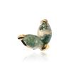 Titanium Cap With Moss Agate - Gold - Tna-104 1.2 Mm