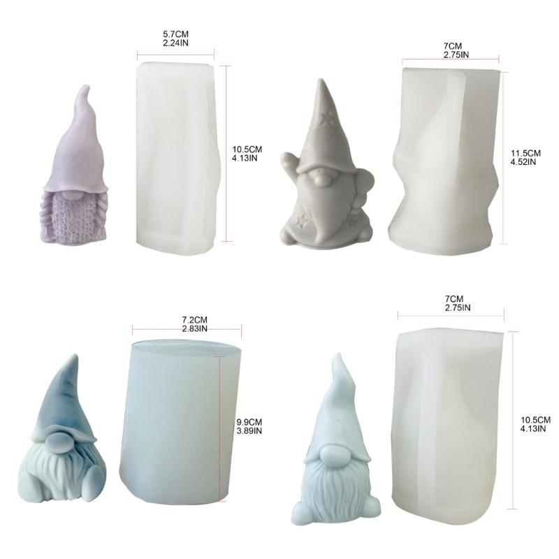 Gnomes Shape Silicone Mold Candle Resin Making Tool DIY Candle Moulds Ornaments Hand-made Home Decorations Supplies