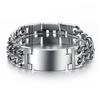 Men Fashion Classic Crucifix Pattern Carbon Teel  Bracelet