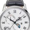 Orient Men's TRN-AK0005S (Orient Classic SUN&MOON) Round Watch Black Stainless Multi-Hand Analog
