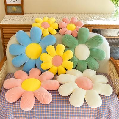Internet Celebrity Small Daisy Flower Sofa Throw Pillow Waist Furniture Decoration Bedroom Bay Window Office Chair Cushion