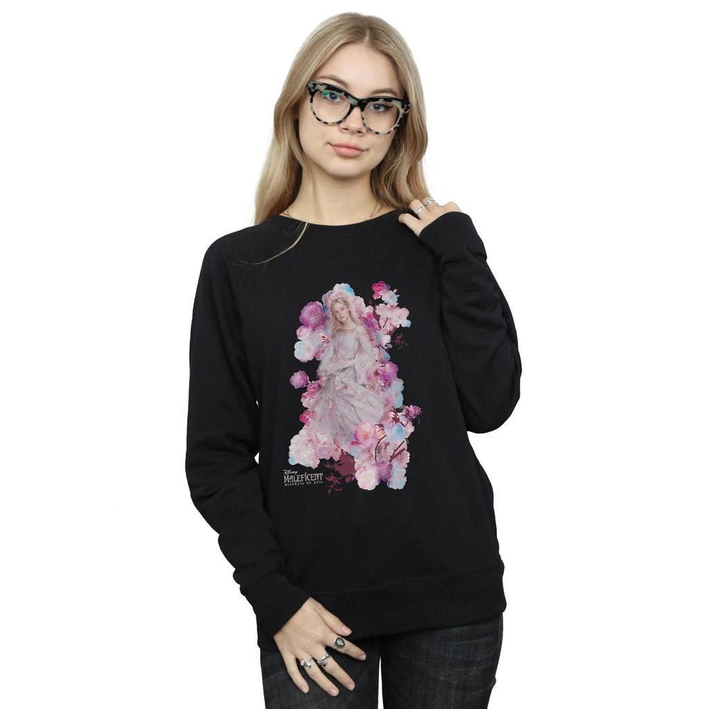Disney Womens/Ladies Maleficent Mistress Of Evil Aurora Rose Bush Sweatshirt