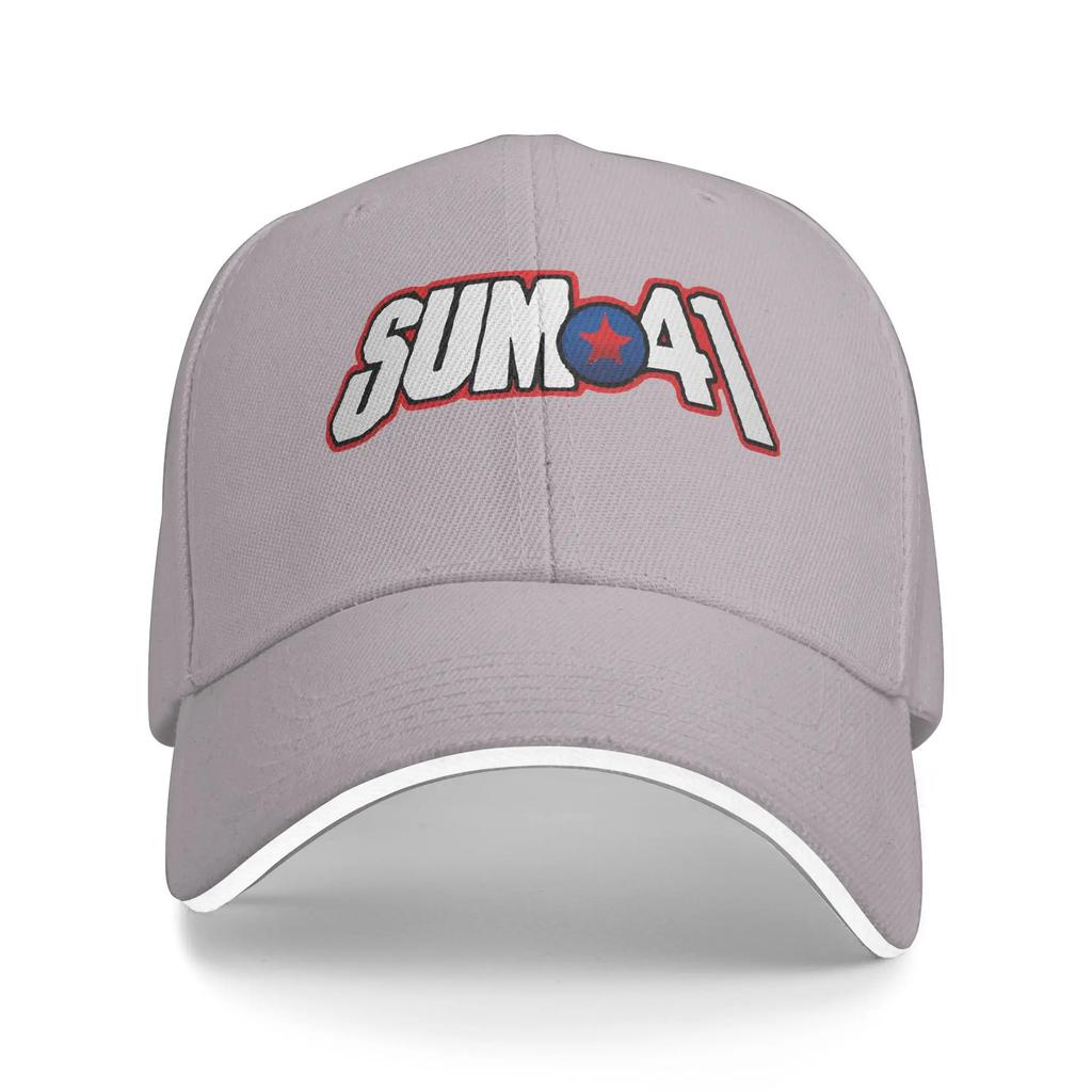 Neuankunft Baseballkappe Sum 41 Rockband Logo Zubehör Für Unisex Damen Golfhut Klassische Punkmusik Kopfbedeckung Verstellbar