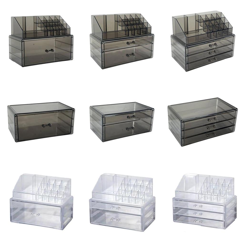 Spacious Makeup and Jewelry Organiser Box with Drawers Women Accessories Holder for Bathroom Vanity Or Countertop Use