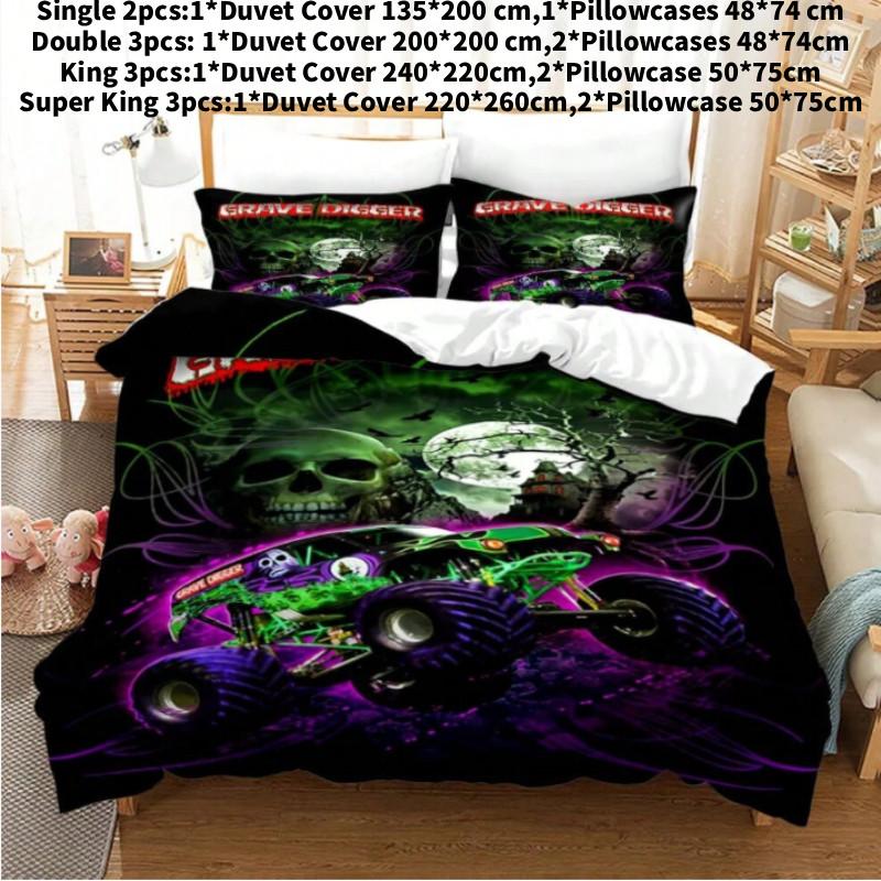 Bedding Jam Monster Set Single Twin Full Queen King F1 Bed Duvetcover Bedroom